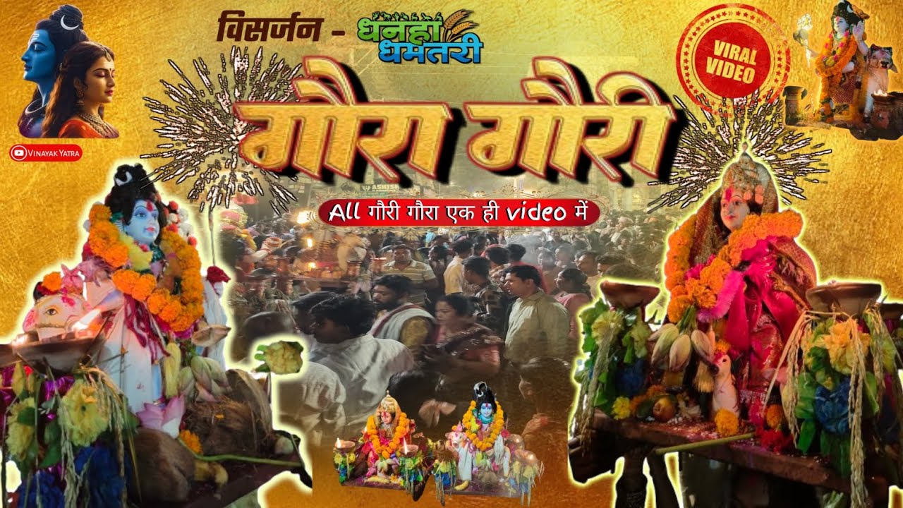 ||Gauri Gaura Visarjan Dhamtari 2025|| पूरा धमतरी के गौरी गौरा विसर्जन एक ही वीडियो मा #viral #vlog 