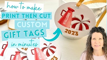 Make PERSONALIZED PRINTED Gift Tags With Cricut And Canva!