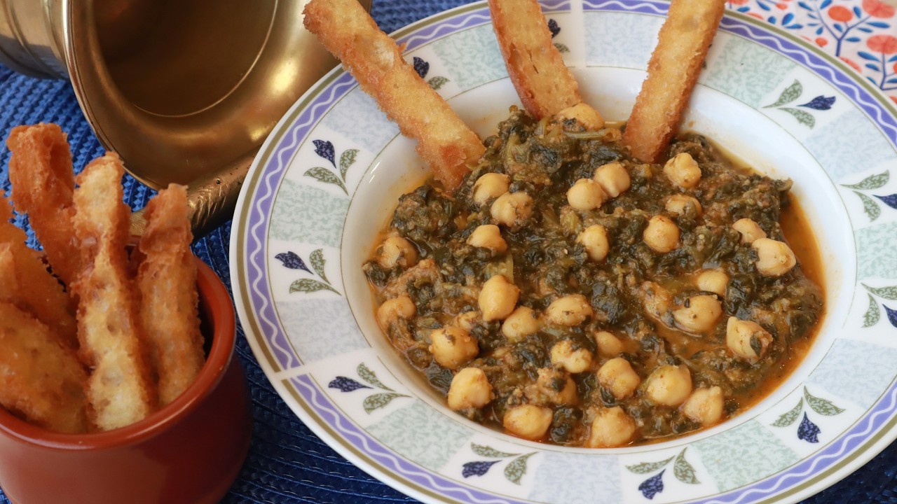 ESPINACAS CON GARBANZOS DE BOTE