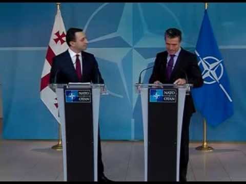 საქართველოს პრემიერ-მინისტრის და ნატოს გენერალური მდივნის ერთობლივი პრესკონფერენცია