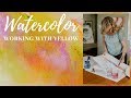 How to mix and choose the right shade of yellow for your watercolor paintings.