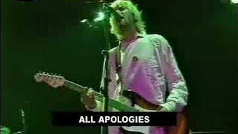 NIRVANA - All apologies (Live, Reading festival  30/08/1992
