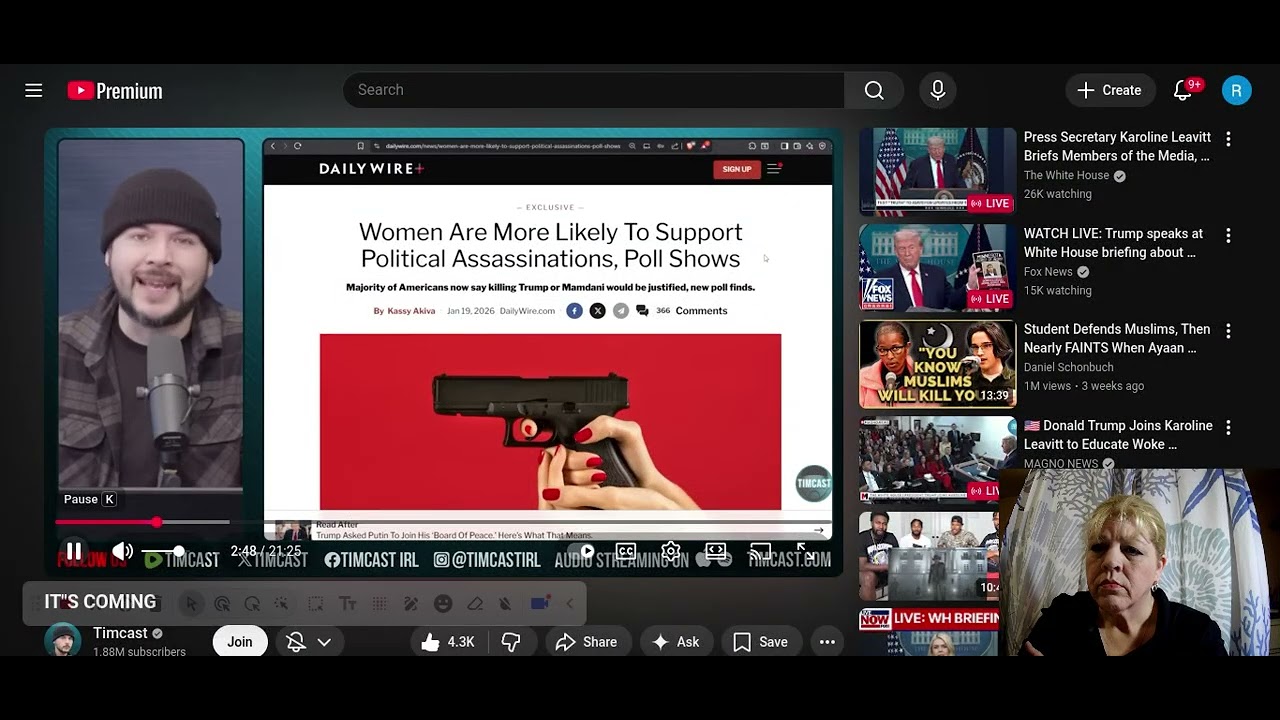 Reacting to Tim Pool and Assassination Culture polling - YouTube