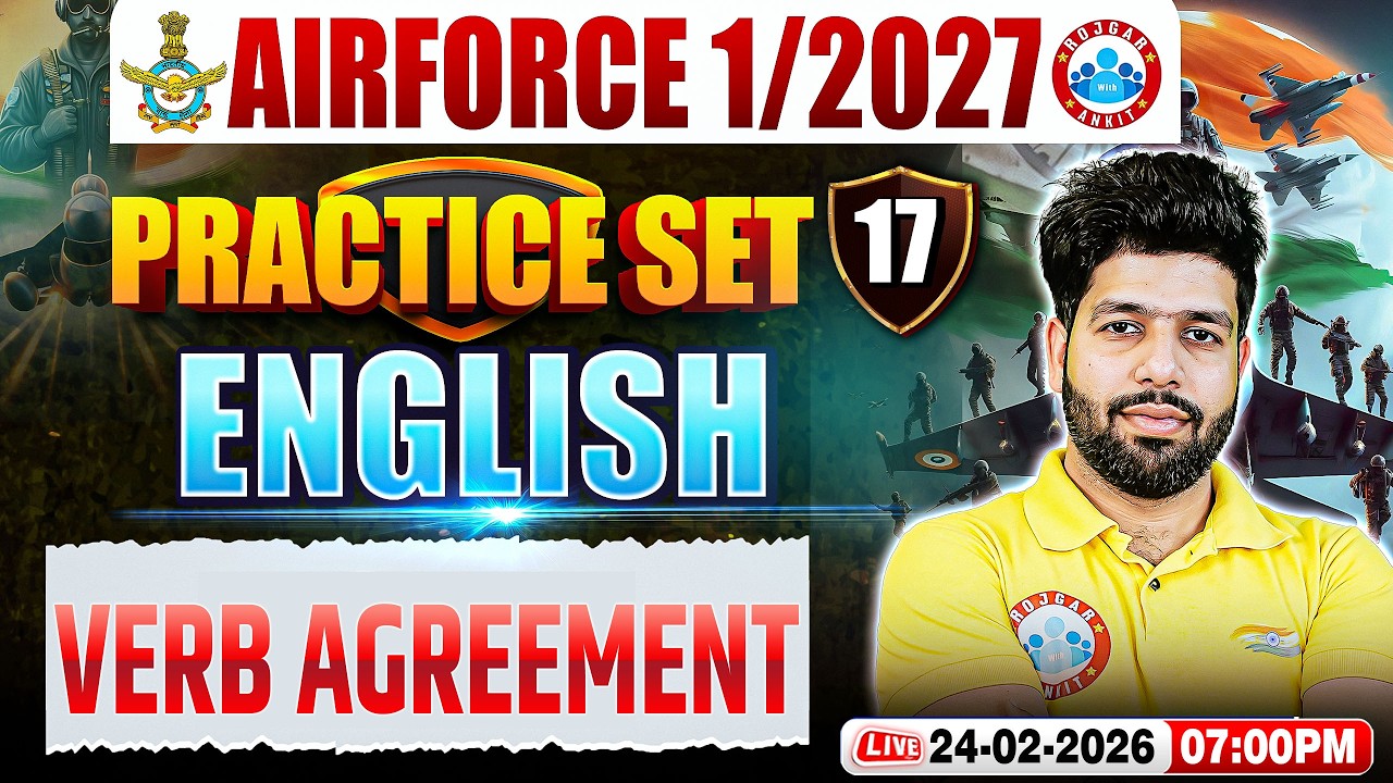Airforce English X and Y Group Classes | Airforce English Practice Set | English For Airforce 1 2027