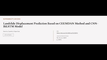 Landslide Displacement Prediction Based on CEEMDAN Method and CNN–BiLSTM Model | RTCL.TV