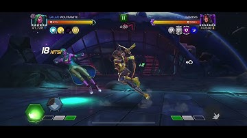 MCoC Viv Vision vs Dani Moonstar on node 23 (provocateur, ebb flow intercept, sadist)