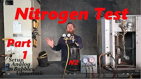 HVAC 153 Nitrogen Pressure test with Analogue gauges