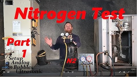 HVAC 153 Nitrogen Pressure test with Analogue gauges