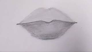 #How to draw lip | Your need only one pencil |