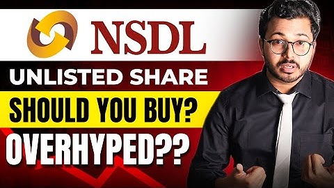 NSDL unlisted share hidden truth | NSDL upcoming IPO | NSDL vs CDSL | NSDL IPO GMP | BSE Stock