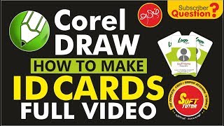 How to Make ID cards Full Video_ Corel Draw in Tamil Tutorial / Soff Tutor screenshot 5
