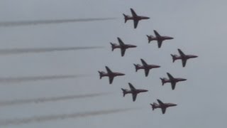 Red Arrows at Jersey Air Show 2013