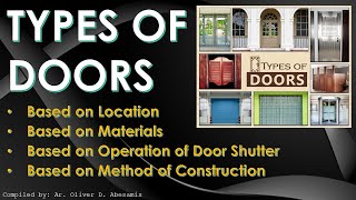 10+ types of doors used in buildings: Know different materials