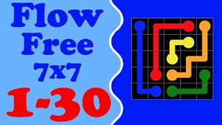 Flow Free 7x7 level 1-30 screenshot 2