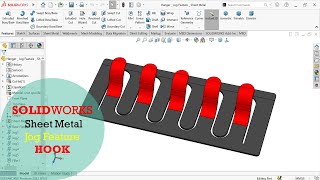 Jog Feature| Coat Hook Design on Solidworks| Sheet Metal Designs #3ddesign