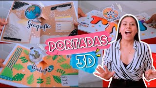 CARATULAS EN 3D/POP UP FÁCILES con Moldes Gratis | Divas Creativas