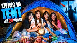 Living in a TENT for 24 Hours 😨 ⛺😱 | Day 69/100