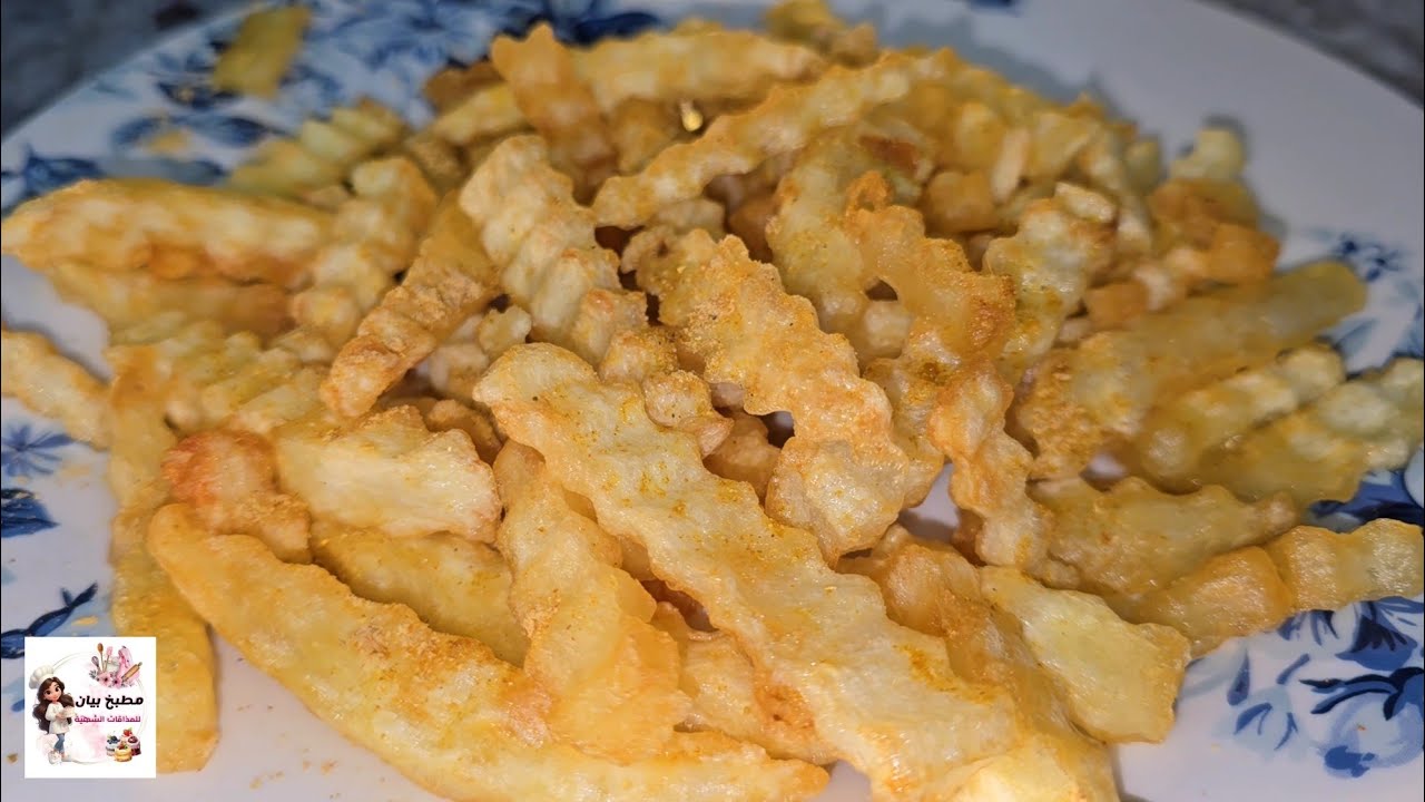 بطاطا مقلية مقرمشة🍟 مع بهارات منزلية متل المحلات الجاهزة