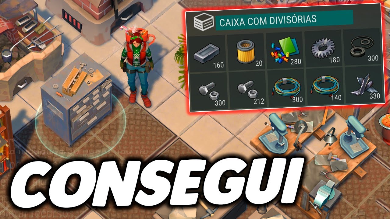 Finalmente consegui a caixa com divisorias last day on earth youtube
