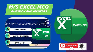 Top MS Excel MCQ for all Competitive Exams|Ms excel mcqs part9/ms excel mcq questions/Ms excel quiz