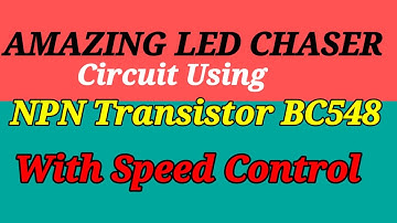 Amazing led chaser circuit using BC548 transistor!! @Shaktitechshakti