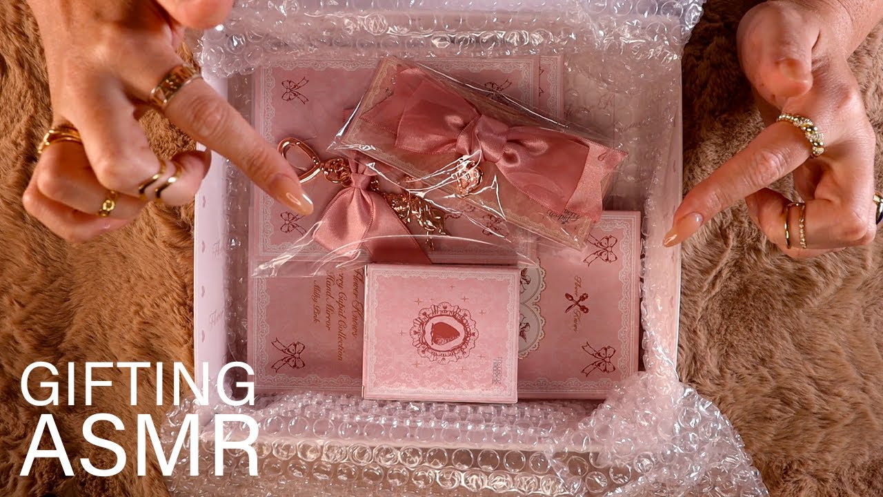 ASMR My Daughter's Birthday Gift 🌸Flower Knows🌸 (🎧 soft spoken, tapping, scratching)