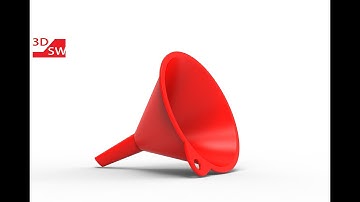 How to make a funnel in SolidWorks