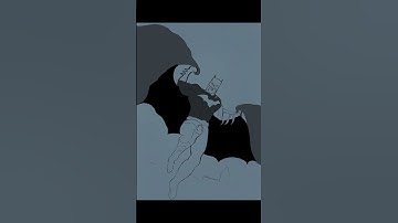 Draw Batman on ipad Pro 2021 and procreate #shorts #youtubeshorts