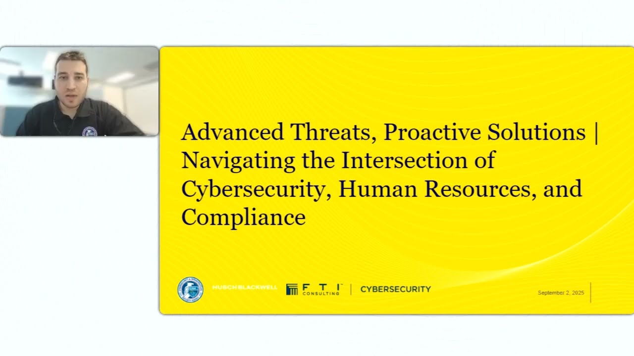 Navigating the Intersection of Cybersecurity, Human Resources, and Compliance