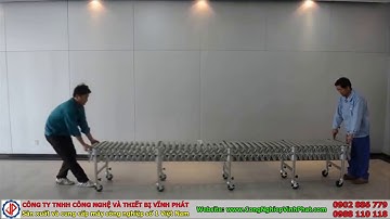 Băng tải con lăn xếp linh hoạt Vĩnh Phát giá cạnh tranh, vững chắc và bền bỉ