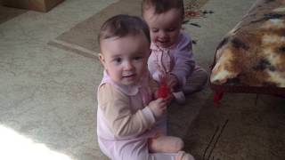 Двойняшки плачут, twins cry because of toys