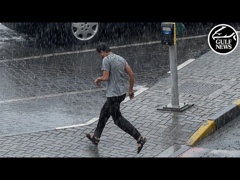 Heavy rain and strong winds hit different parts of the UAE