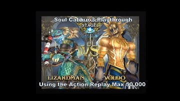 Soul Calibur 3 Lizardman using the Action Replay Max 50,000 cheat codes for Ps2 :D #Sony #Ps2 #Retro