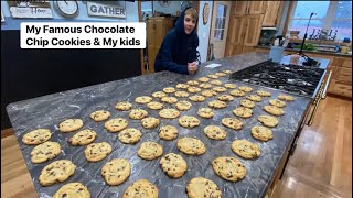 Famous Chocolate Chip Cookies & Kid Drama #livinglarge #bigfamily #cooking #justthebells10 #family