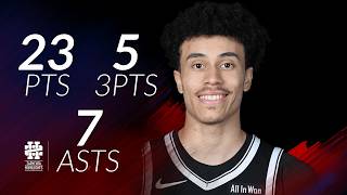 Nolan Traore 23 pts 5 threes 7 asts vs Wizards 25/26 season