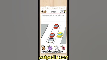 Brain Test 2 Eddie’s Revenge Level 5 Eddie must outrun that police car