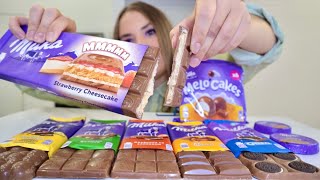 МУКБАНГ • 1 кг шоколадок Милка • ем сладости 🍫 шоколад ! MUKBANG Milka chocolate ASMR sweet eating