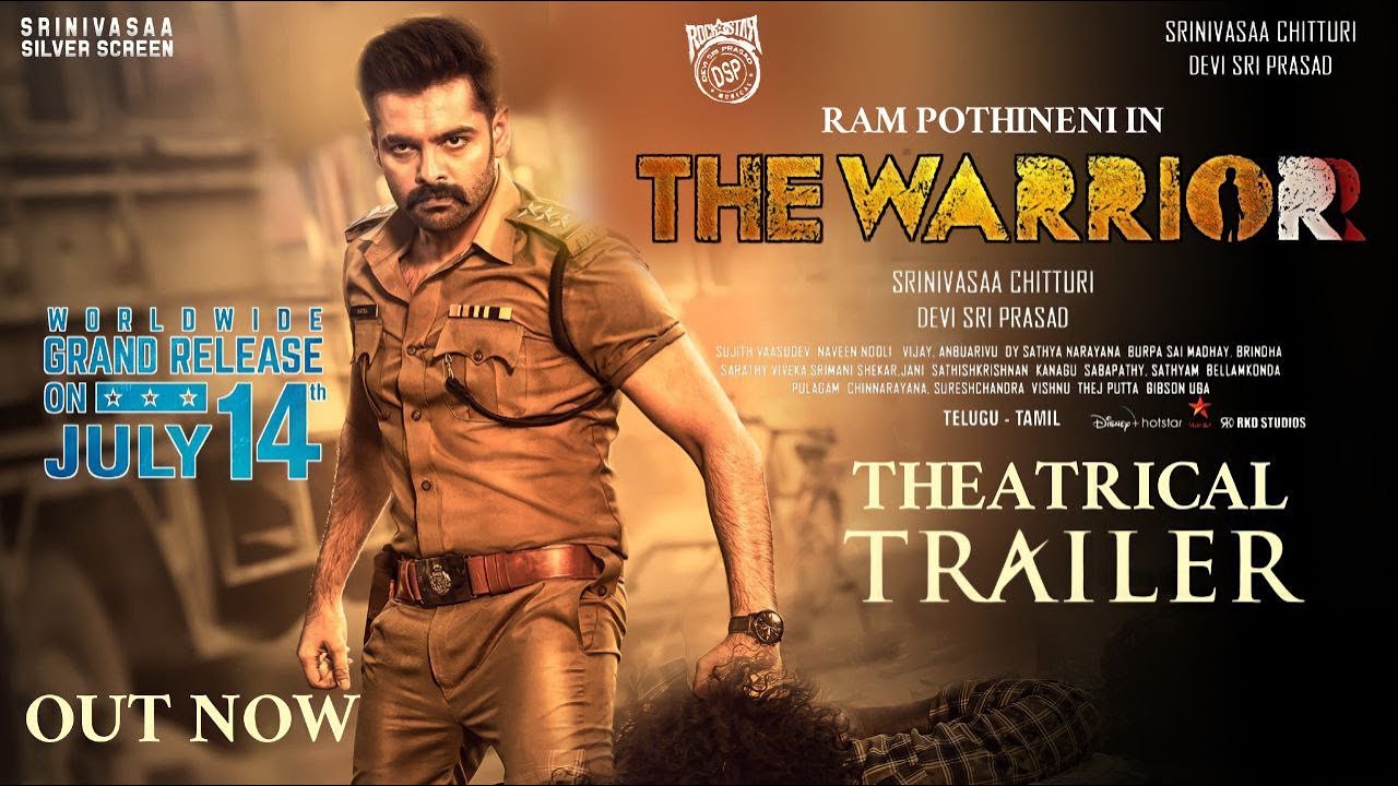 The Warriorr Official Trailer|The Warriorr Theatrical Trailer|Ram Pothineni|Krithi Shetty|DSP|Lingu