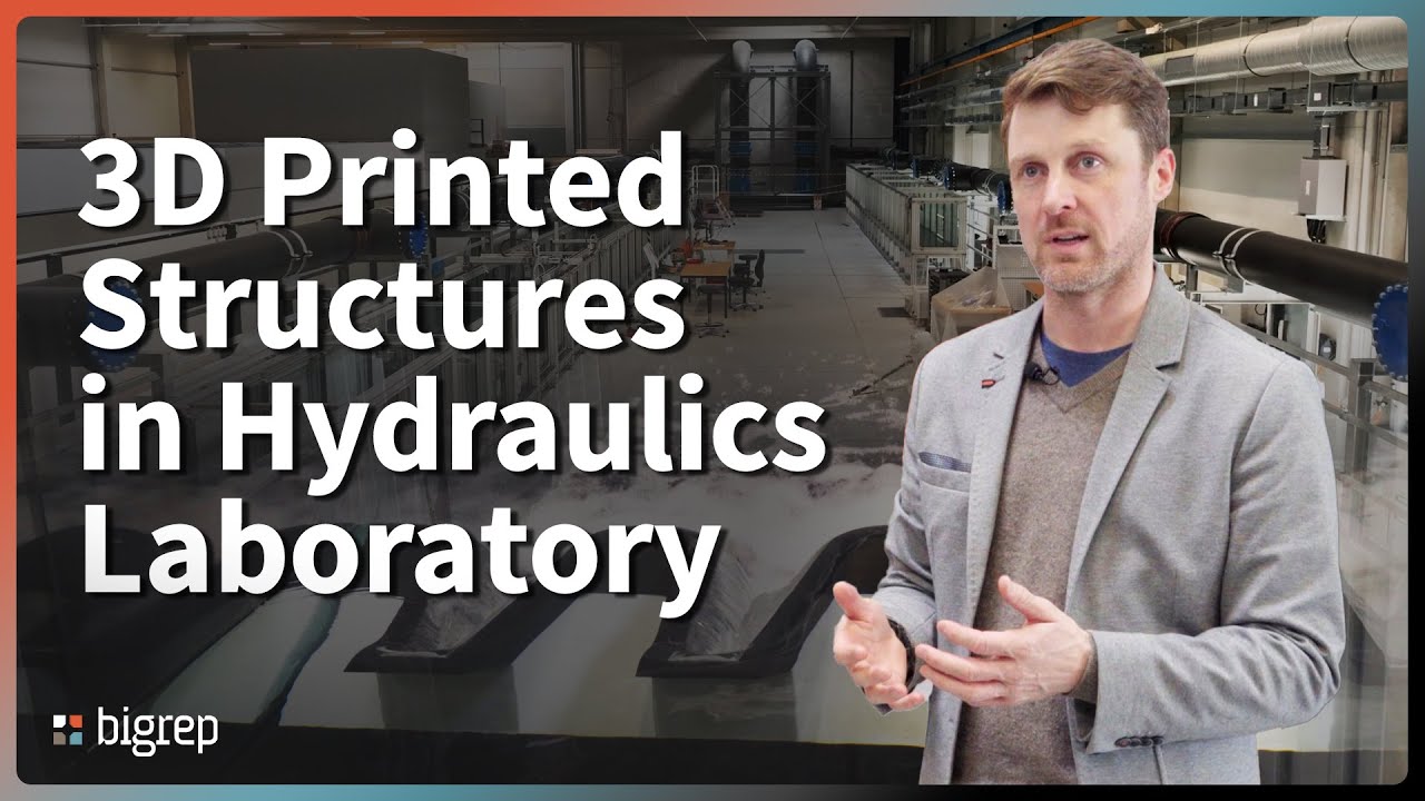 ⁣3D Printed Structures in Hydraulics Laboratory | Helmut Schmidt University