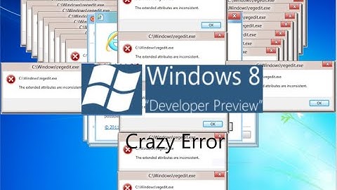 Windows 8 Developer Preview Crazy Error