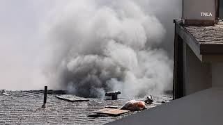 3rd Alarm Apartment Fire in Fullerton @TRAFFICNEWSLA