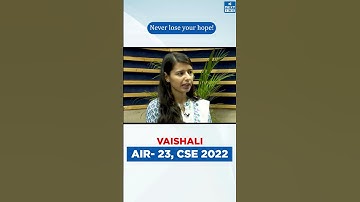 Vaishali Rank 23 | Toppers