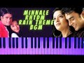 Minnale rain theme piano cover by arun shankar  rhtdm bgm  harris jayaraj  madhavan  reema sen 