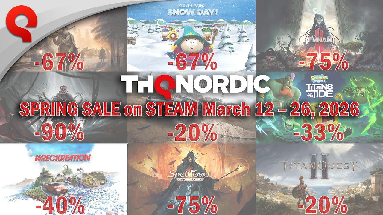 最大90％OFF、数百のタイトルやDLCが大幅値引き！THQ Nordic、Steamに