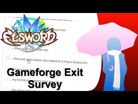 Elsword - GameForge Exit Survey