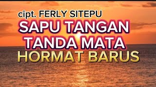 hormat barus - sapu tangan tanda mata (lagu karo) tembang kenangan