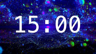 15 Minute Countdown Timer with Alarm | Abstract Spheres | Calming Music | Classroom Timers