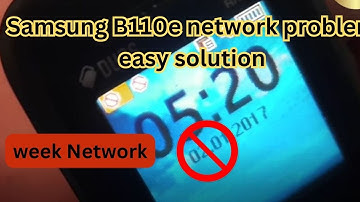 Samsung B110e network problem easy solution samsung b110e network solution