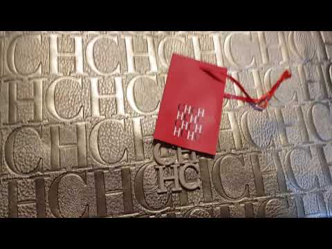 Bolso Carolina Herrera Original C65-1123 Dorado Beige