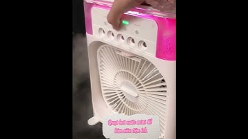 Quạt Tích Điện Phun Sương Để Bàn - Quạt Điều Hòa Hơi Nước Mini Cao Cấp Vòi Phun Mạnh Làm Mát Nhanh